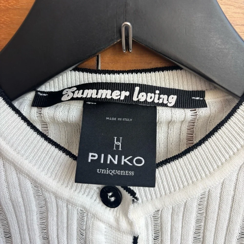 Pinko Long Sleeves Cable Cardigan, Size XS